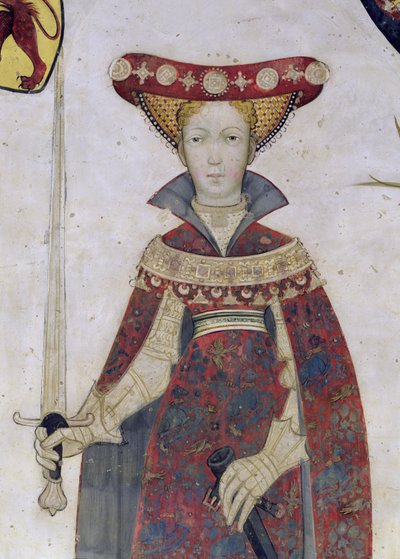 Los Nueve Dignos y las Nueve Mujeres Dignas, (detalle) de Giacomo Jaquerio