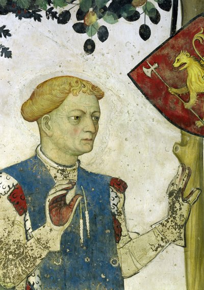 Los Nueve Dignos, detalle de Héctor de Troya, 1418-30 de Giacomo Jaquerio