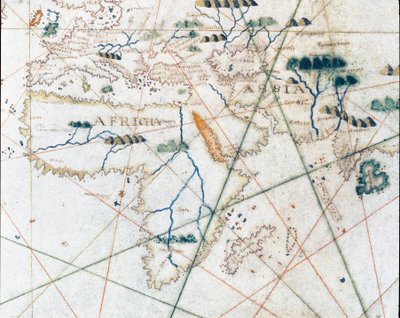 Las costas de Europa y el norte de África de Giacomo Maggiolo