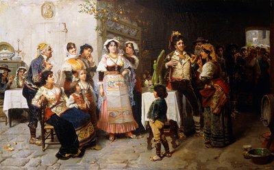 Preparativos para la boda de Giacomo Mantegazza