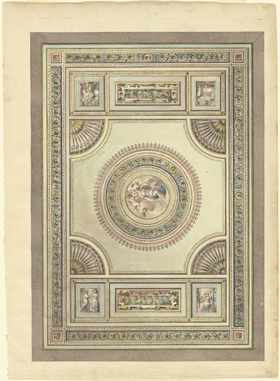 Un Techo Ornamental con una Alegoría de la Primavera de Giacomo Quarenghi