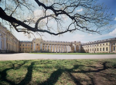 Le palais Alexandre a Tsarkoye Selo (Russie) (El Palacio de Alejandro en Tsarkoye Selo) - Architecte Giacomo Antonio Domenico Quarenghi (1744-1817), palais 1792-1796 - Art italien de Giacomo Quarenghi