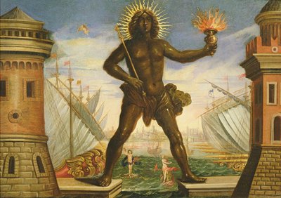 Prólogo: el puerto con el Coloso de Rodas de Giacomo Torelli