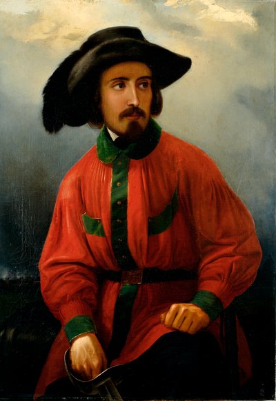 Retrato del patriota italiano Antonio Solari Pintura de Giacomo Ulisse Borzino (siglo XIX) Genes, Museo del Risorgimento de Giacomo Ulisse Borzino