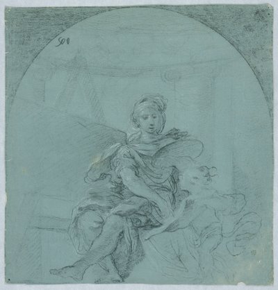 Diseño para Alegoría de la Pintura de Giacomo Zampa