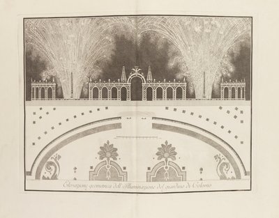 Festival con motivo del matrimonio de Fernando, Duque de Parma con la Archiduquesa..., 1769 de Giambattista Bodoni
