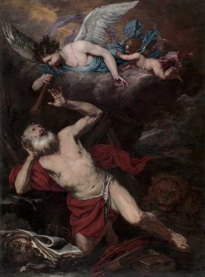 La visión de San Jerónimo, c.1660 de Giambattista Langetti
