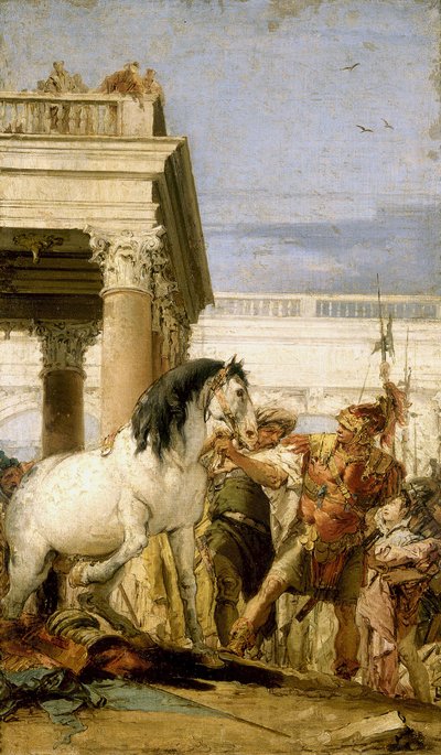 Alejandro domando a Bucéfalo de Giambattista Tiepolo