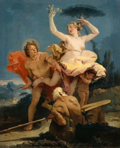 Apolo y Dafne, 1743-1745 de Giambattista Tiepolo