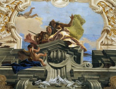La justicia permite que la armonía triunfe, ca. 1746 de Giambattista Tiepolo