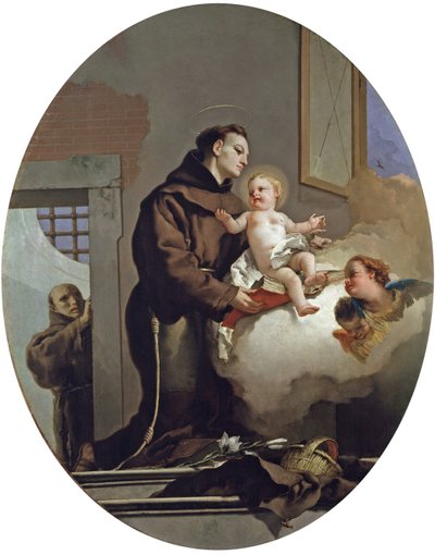 San Antonio de Padua con el Niño Jesús, 1767-1769 de Giambattista Tiepolo