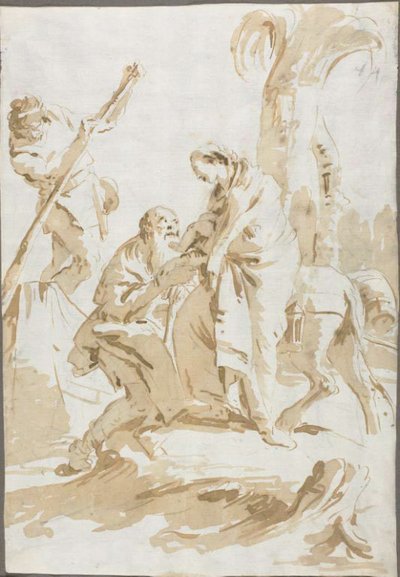 La huida a Egipto de Giambattista Tiepolo