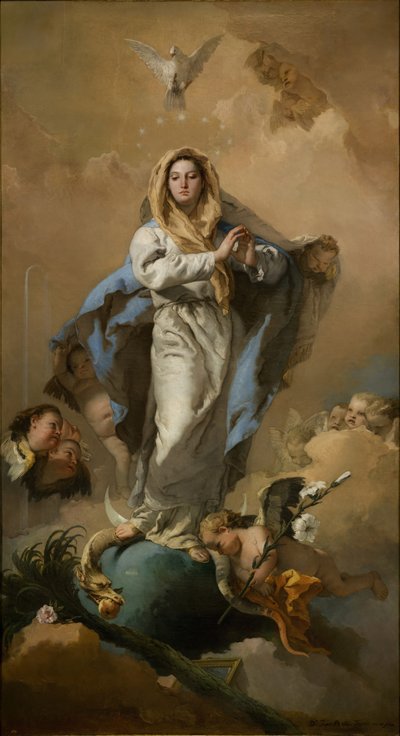 La Inmaculada Concepción de la Virgen de Giambattista Tiepolo