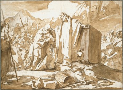 El encuentro de Abraham y Melquisedec de Giambattista Tiepolo