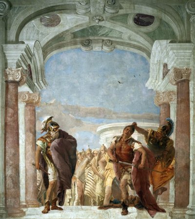 La ira de Aquiles de Giambattista Tiepolo