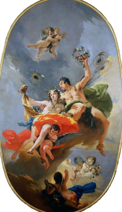 El triunfo de Céfiro y Flora de Giambattista Tiepolo