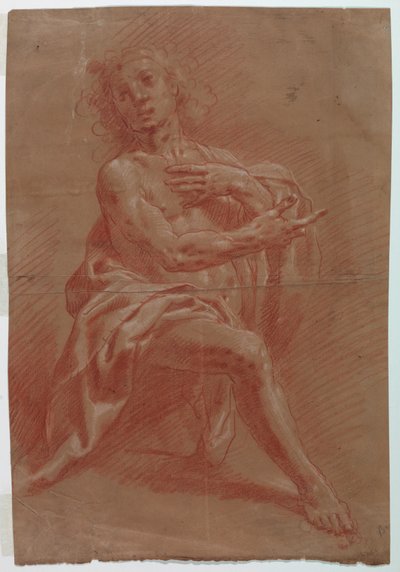 Hombre arrodillado de Gian Giacomo Barbelli