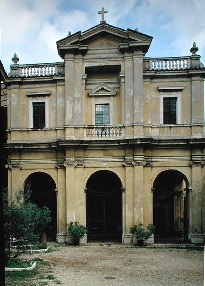 Fachada de la iglesia, construida c.1625 de Gian Lorenzo Bernini