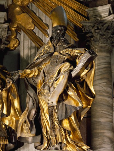 San Agustín, (detalle) de la Cátedra de San Pedro de Gian Lorenzo Bernini