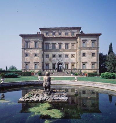 Vista del exterior, fachada del jardín, diseñada por Gian Lorenzo Bernini (1598-1680) de Gian Lorenzo Bernini