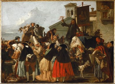 Le charlatan - el dentista c.1754-55 ... de Giandomenico (1727-1804) Tiepolo