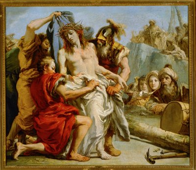 La Pasión de Cristo: El desgarro de la túnica de Giandomenico (1727-1804) Tiepolo