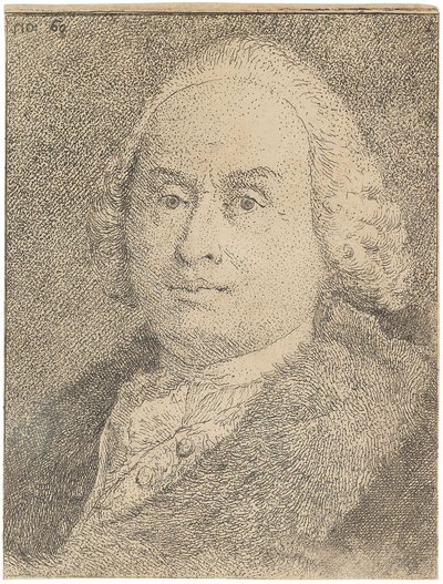 Retrato de Giovanni Battista Tiepolo 1696-1770 de Giandomenico Tiepolo