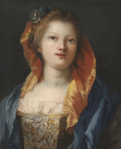 Retrato de una mujer, 1762-70 de Giovanni Domenico Tiepolo