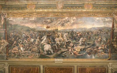 La batalla del Puente Milvio, 1517-1524 de Gianfrancesco Penni