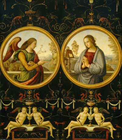 La Anunciación, 1510-1515 de Giannicola di Paolo