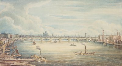 Desde el muelle de Hungerford, 1837 de Gideon Yates