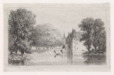 Castillo en el agua de Gijsbertus Johannes Verspuy