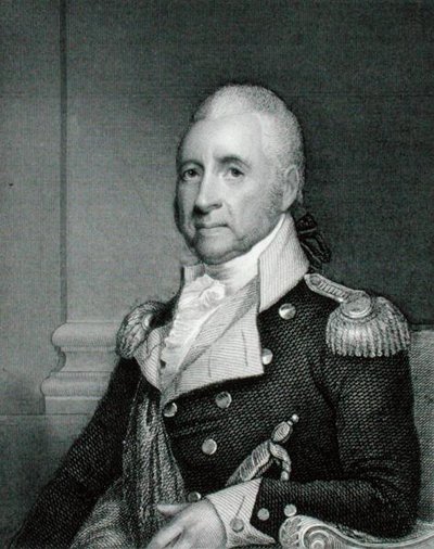 General de División John Brooks (1752-1825) grabado por Asher Brown Durand después de una copia del original de James Herring de Gilbert (after) Stuart