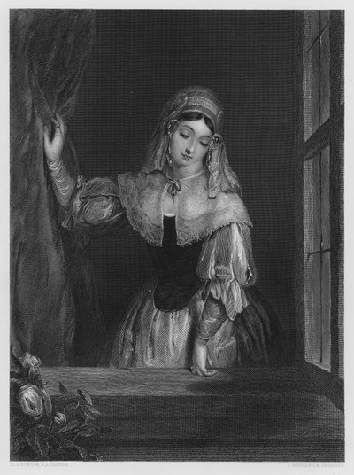 La Ventana, de la pintura en la Galería Vernon de Gilbert Stuart (after) Newton