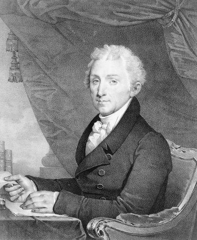 James Monroe, quinto presidente de los Estados Unidos de Gilbert Stuart