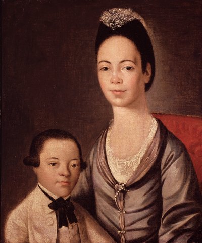 Sra. Aaron Lopez y su hijo, Joshua de Gilbert Stuart