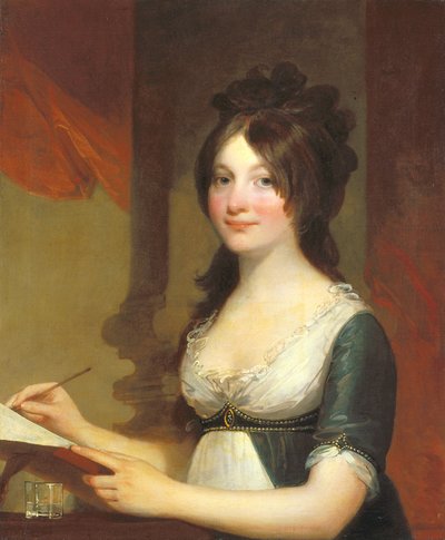 Retrato de una joven (óleo sobre lienzo) de Gilbert Stuart