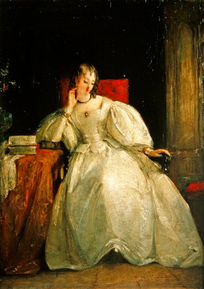 Retrato de una dama de Gilbert Stuart Newton