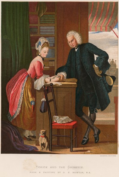Yorick y la Grisette de Gilbert Stuart Newton