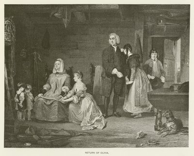 El regreso de Olivia de Gilbert Stuart after Newton