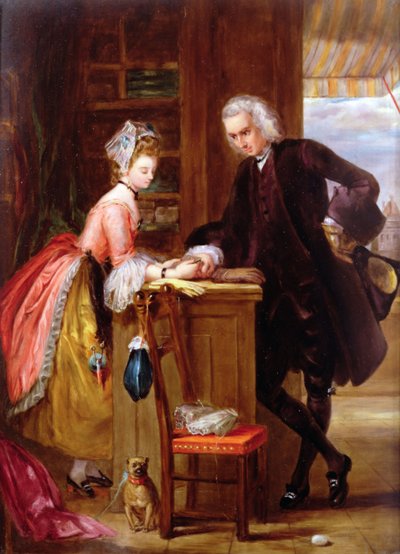 Yorick y la grisette, de Un viaje sentimental de Sterne de Gilbert Stuart after Newton