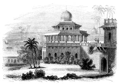 Chalees Satoon, o el Pabellón de los Cuarenta Pilares, 1847 de Giles