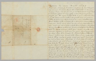 Carta a Samuel Fox de Giles Saunders sobre el comercio de esclavos, 9 de marzo de 1847 de Giles Saunders