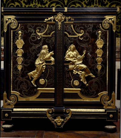 Mobiliario estilo Regencia: gabinete con monedas realizado por Gilles Marie Oppenord (1672-1742) de Gilles Marie Oppenord