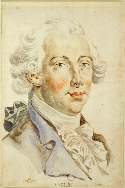 Retrato de Carlo Antonio Bertinazzi, 1710-1783 de Gilles Allou