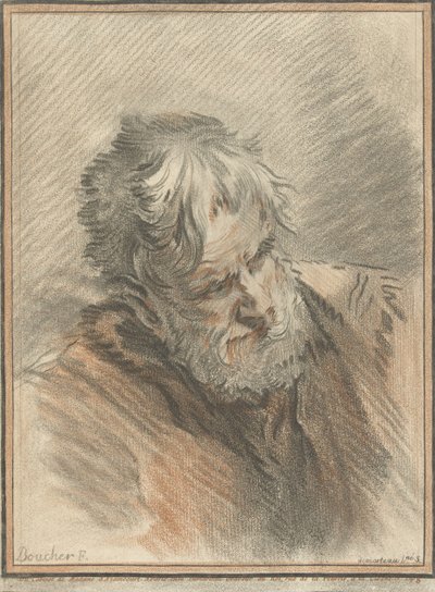 Cabeza de un anciano de Gilles Demarteau