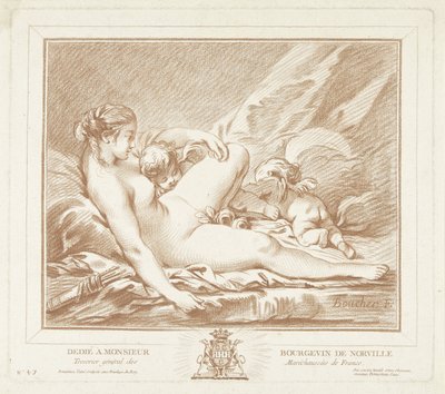 Liggende Venus conoció a Amor en Anteros de Gilles Demarteau