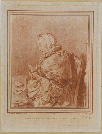Retrato de Madame Geoffrin 1699-1777, 1770 de Gilles Demarteau