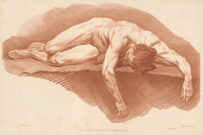 Académie (457) de Gilles Demarteau, the Elder after Carle Van Loo