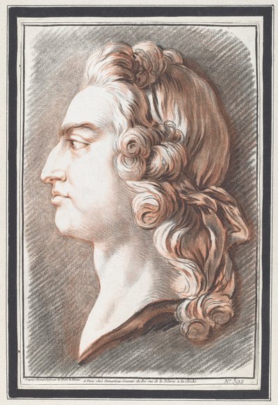 Luis XV de Gilles Demarteau, the Elder, after Jean François Clermont